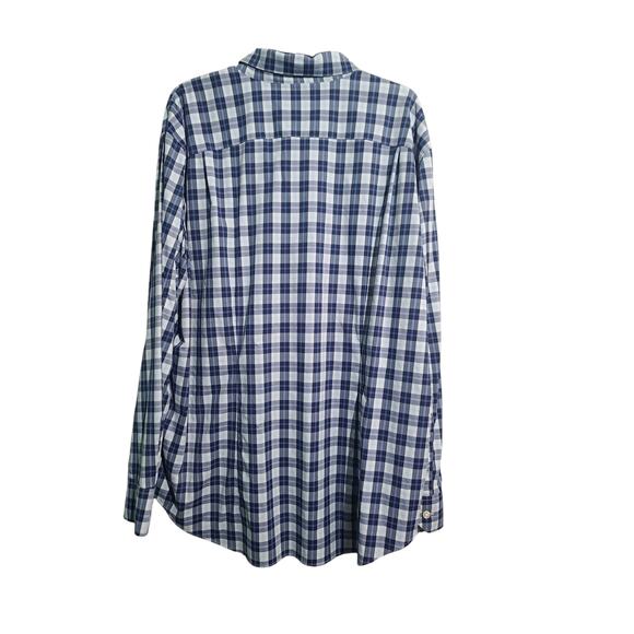 Bonobos Checkered Button-Up Shirt Size 2XL Blue White Standard Fit - Picture 2 of 4